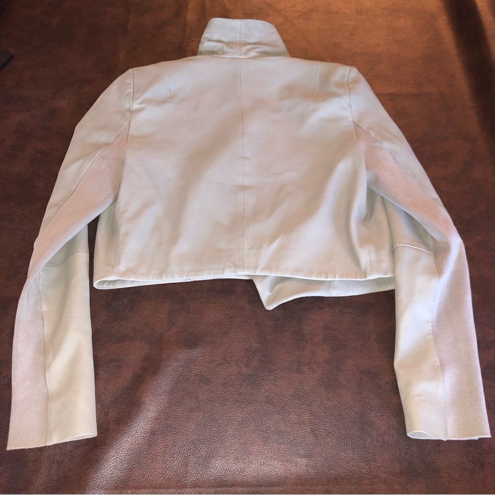Lamarque Crop Leather Jacket - Picture 6 of 16